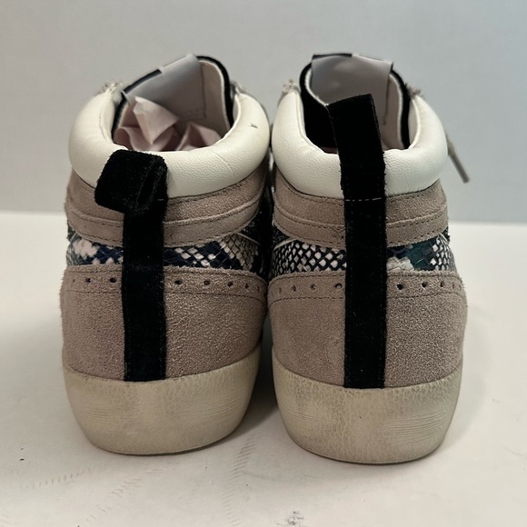 Gianni Bini Animal Print High Top Sneaker | Suede Glitter Sneaker Size 9.5 - Picture 4 of 13